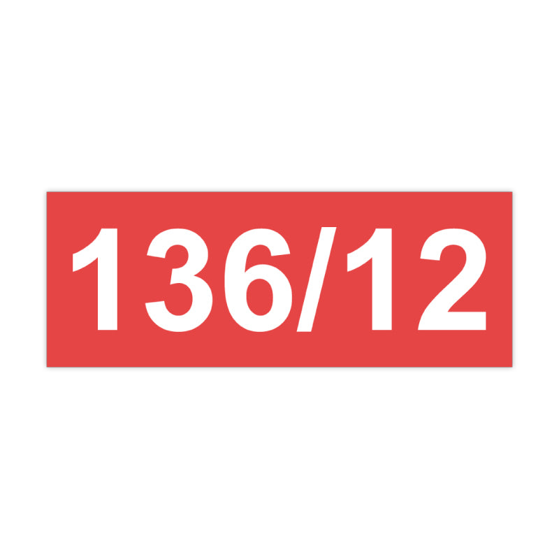 Brandmelderschild Rot/Weiß, selbstklebend