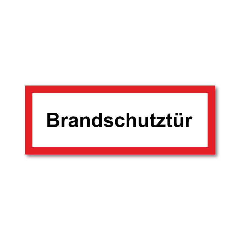 Feuerwehrschild, Brandschutztür