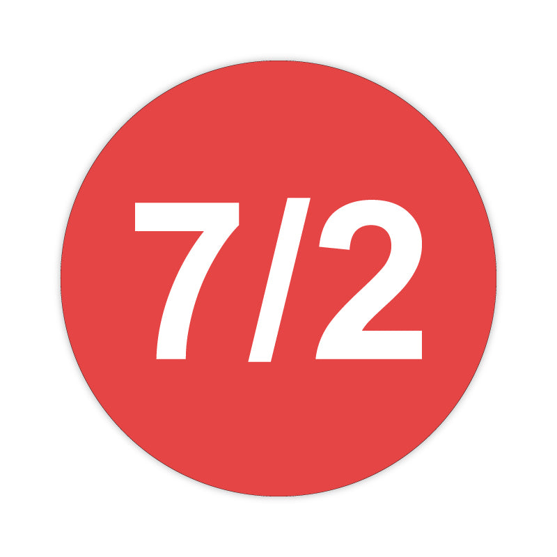 Brandmelderschild Rund Rot/Weiß