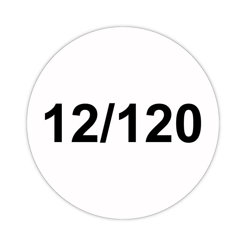 Brandmelderschild Rund Weiß/Schwarz, selbstklebend