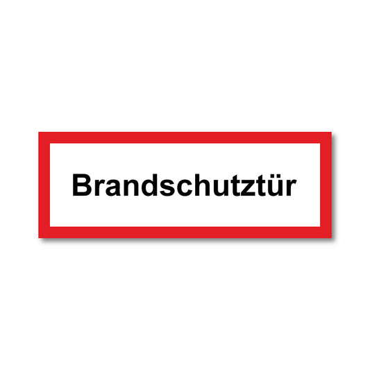 Feuerwehrschild, Brandschutztür