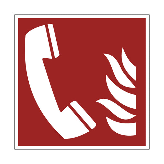Brandschutzzeichen -  Brandmeldetelefon F006 ISO/ASR, langnachleuchtend, verschiedene Materialien